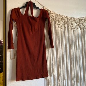 Long sleeve mini dress